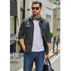 image:imageCOOFANDY Mens Long Sleeve Button Up Work Shirt Jacket with PocketsDark Grey