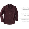 image:imageCOOFANDY Mens Long Sleeve Button Up Work Shirt Jacket with PocketsWine Red