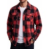 image:imageCOOFANDY Mens Flannel Shirts Plaid Jacket Casual Button Down ShirtRed