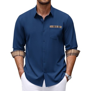 image:imageCOOFANDY Mens Dress Shirts Long Sleeve Untucked Button Down ShirtsBlue
