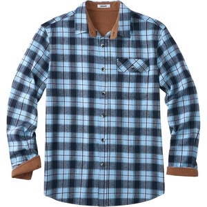 image:imageCOOFANDY Mens Flannel Shirts Long Sleeve Button Down Shirt Casual Shirts Work Shirts for MenBlueBlack Plaid