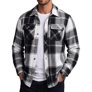 image:imageCOOFANDY Mens Flannel Shirts Plaid Jacket Casual Button Down ShirtBlack