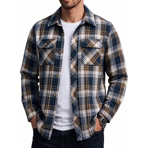 image:imageCOOFANDY Mens Flannel Shirts Plaid Jacket Casual Button Down ShirtOrangeblue