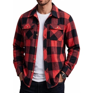 image:imageCOOFANDY Mens Flannel Shirts Plaid Jacket Casual Button Down ShirtRed
