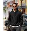 image:imageCOOFANDY Men Hoodies Sweatshirt Casual Long Sleeve Drawstring Hood PulloverAblack