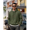 image:imageCOOFANDY Men Hoodies Sweatshirt Casual Long Sleeve Drawstring Hood PulloverArmy Green