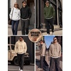 image:imageCOOFANDY Men Hoodies Sweatshirt Casual Long Sleeve Drawstring Hood PulloverBrown
