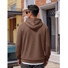 image:imageCOOFANDY Men Hoodies Sweatshirt Casual Long Sleeve Drawstring Hood PulloverBrown