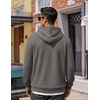 image:imageCOOFANDY Men Hoodies Sweatshirt Casual Long Sleeve Drawstring Hood PulloverDark Grey