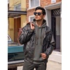 image:imageCOOFANDY Men Hoodies Sweatshirt Casual Long Sleeve Drawstring Hood PulloverDark Grey