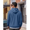 image:imageCOOFANDY Men Hoodies Sweatshirt Casual Long Sleeve Drawstring Hood PulloverDenim Blue