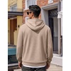 image:imageCOOFANDY Men Hoodies Sweatshirt Casual Long Sleeve Drawstring Hood PulloverKhaki