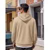 image:imageCOOFANDY Men Hoodies Sweatshirt Casual Long Sleeve Drawstring Hood PulloverLight Khaki