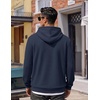 image:imageCOOFANDY Men Hoodies Sweatshirt Casual Long Sleeve Drawstring Hood PulloverNavy Blue