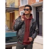image:imageCOOFANDY Men Hoodies Sweatshirt Casual Long Sleeve Drawstring Hood PulloverWine Red