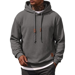 image:imageCOOFANDY Men Hoodies Sweatshirt Casual Long Sleeve Drawstring Hood PulloverDark Grey