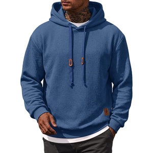 image:imageCOOFANDY Men Hoodies Sweatshirt Casual Long Sleeve Drawstring Hood PulloverDenim Blue