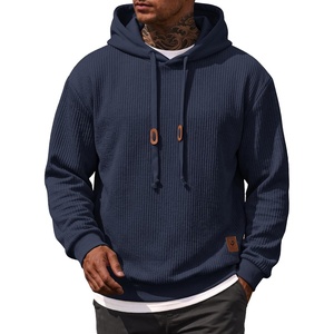image:imageCOOFANDY Men Hoodies Sweatshirt Casual Long Sleeve Drawstring Hood PulloverNavy Blue