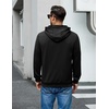 image:imageCOOFANDY Mens Hoodie Pullover Hooded Sweatshirt Casual Long Sleeve FashionBlack