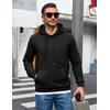 image:imageCOOFANDY Mens Hoodie Pullover Hooded Sweatshirt Casual Long Sleeve FashionBlack