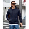 image:imageCOOFANDY Mens Hoodie Pullover Hooded Sweatshirt Casual Long Sleeve FashionBluish Purple