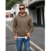 image:imageCOOFANDY Mens Hoodie Pullover Hooded Sweatshirt Casual Long Sleeve FashionBrown