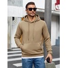 image:imageCOOFANDY Mens Hoodie Pullover Hooded Sweatshirt Casual Long Sleeve FashionKhaki