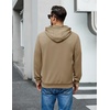 image:imageCOOFANDY Mens Hoodie Pullover Hooded Sweatshirt Casual Long Sleeve FashionKhaki