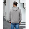 image:imageCOOFANDY Mens Hoodie Pullover Hooded Sweatshirt Casual Long Sleeve FashionLight Gray