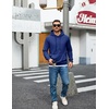 image:imageCOOFANDY Mens Hoodie Pullover Hooded Sweatshirt Casual Long Sleeve FashionRoyal Blue
