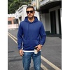 image:imageCOOFANDY Mens Hoodie Pullover Hooded Sweatshirt Casual Long Sleeve FashionRoyal Blue