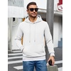 image:imageCOOFANDY Mens Hoodie Pullover Hooded Sweatshirt Casual Long Sleeve FashionWhite