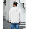 image:imageCOOFANDY Mens Hoodie Pullover Hooded Sweatshirt Casual Long Sleeve FashionWhite