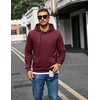 image:imageCOOFANDY Mens Hoodie Pullover Hooded Sweatshirt Casual Long Sleeve FashionWine Red