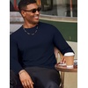 image:imageCOOFANDY Mens Long Sleeve TShirt Cotton Blend T Shirts Casual Crew Neck Basic Tee Soft Classic Regular Fit TshirtsBlue Violet