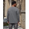 image:imageCOOFANDY Mens Long Sleeve TShirt Cotton Blend T Shirts Casual Crew Neck Basic Tee Soft Classic Regular Fit TshirtsMedium Gray