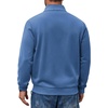 image:imageCOOFANDY Mens Zip Up Sweatshirt Lightweight Fleece Jacket Casual SweatersGrey Blue