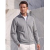 image:imageCOOFANDY Mens Zip Up Sweatshirt Lightweight Fleece Jacket Casual SweatersLight Grey