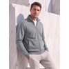 image:imageCOOFANDY Mens Zip Up Sweatshirt Lightweight Fleece Jacket Casual SweatersLight Grey