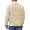 image:imageCOOFANDY Mens Zip Up Sweatshirt Lightweight Fleece Jacket Casual SweatersLight Khaki
