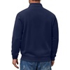 image:imageCOOFANDY Mens Zip Up Sweatshirt Lightweight Fleece Jacket Casual SweatersNavy Blue