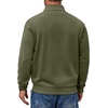 image:imageCOOFANDY Mens Zip Up Sweatshirt Lightweight Fleece Jacket Casual SweatersOlive Green