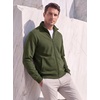 image:imageCOOFANDY Mens Zip Up Sweatshirt Lightweight Fleece Jacket Casual SweatersOlive Green