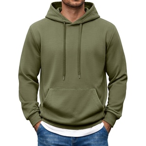 image:imageCOOFANDY Mens Hoodie Pullover Hooded Sweatshirt Casual Long Sleeve FashionArmy Green