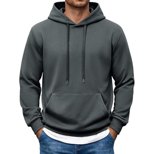 image:imageCOOFANDY Mens Hoodie Pullover Hooded Sweatshirt Casual Long Sleeve FashionDark Gray