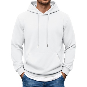 image:imageCOOFANDY Mens Hoodie Pullover Hooded Sweatshirt Casual Long Sleeve FashionWhite