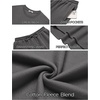 image:imageCOOFANDY 2 Piece Mens Tracksuits Set Cotton Long Sleeve Sweatsuit Pullover with Jogging Pants Casual Athletic OutfitsDark Gray