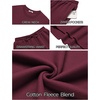 image:imageCOOFANDY 2 Piece Mens Tracksuits Set Cotton Long Sleeve Sweatsuit Pullover with Jogging Pants Casual Athletic OutfitsDark Red