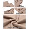 image:imageCOOFANDY 2 Piece Mens Tracksuits Set Cotton Long Sleeve Sweatsuit Pullover with Jogging Pants Casual Athletic OutfitsKhaki