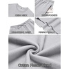 image:imageCOOFANDY 2 Piece Mens Tracksuits Set Cotton Long Sleeve Sweatsuit Pullover with Jogging Pants Casual Athletic OutfitsLight Gray